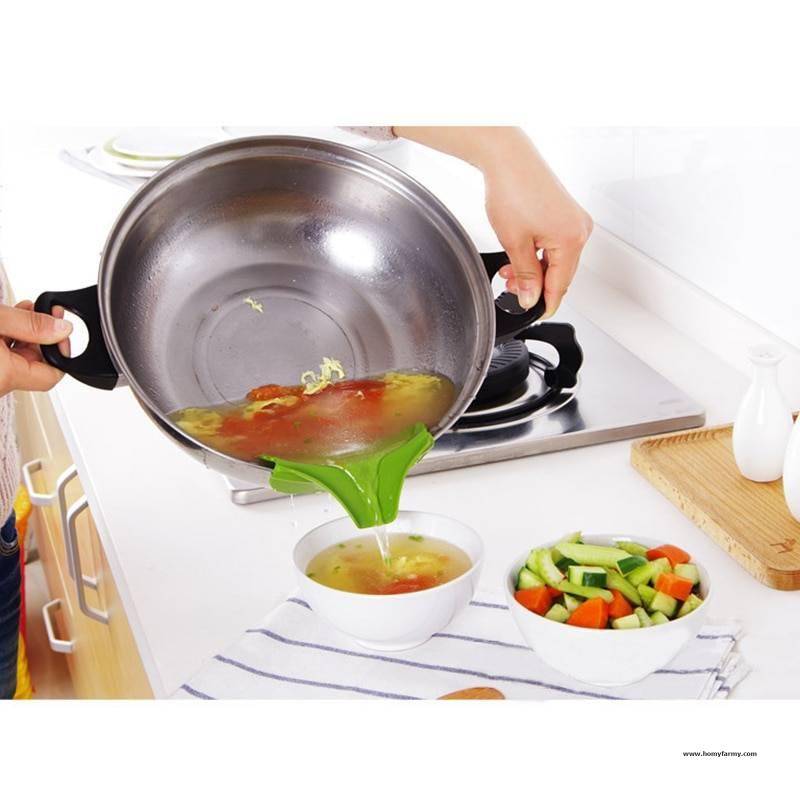 Kitchen Silicone Spills Deflector Funnel Kitchen Silicone Spills Deflector Funnel Kitchen  Homy Farmy https://homyfarmy.com https://homyfarmy.com/kitchen-silicone-spills-deflector-funnel/
