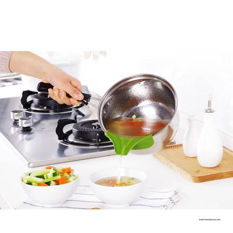 Kitchen Silicone Spills Deflector Funnel Kitchen Silicone Spills Deflector Funnel Kitchen  Homy Farmy https://homyfarmy.com https://homyfarmy.com/kitchen-silicone-spills-deflector-funnel/