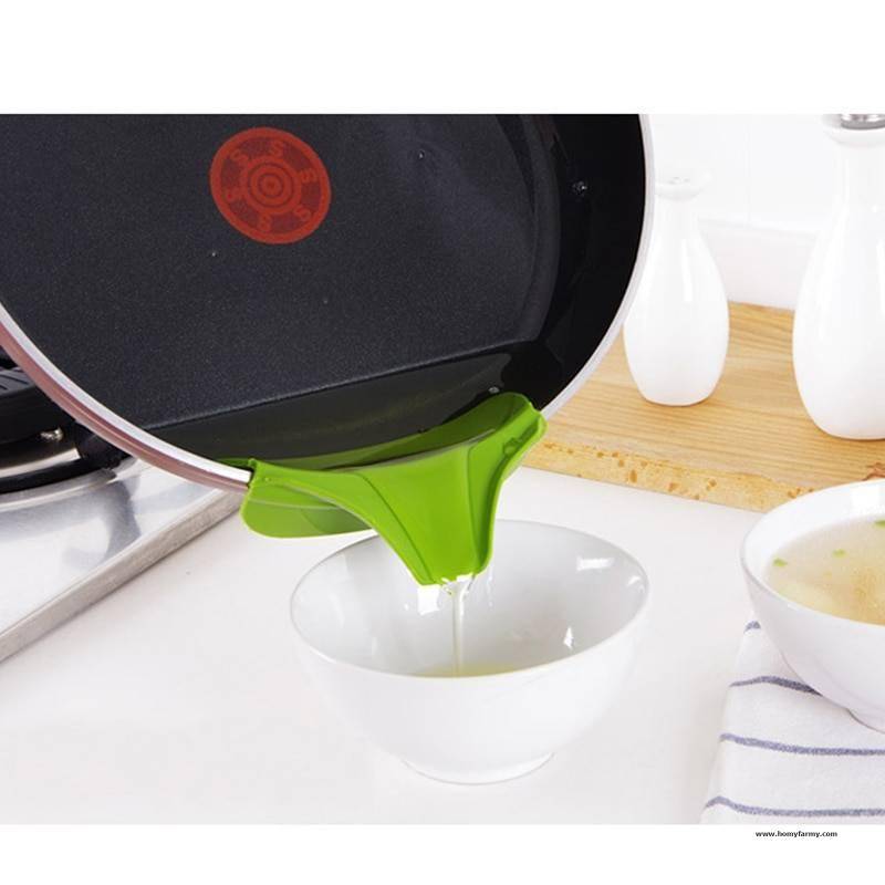 Kitchen Silicone Spills Deflector Funnel Kitchen Silicone Spills Deflector Funnel Kitchen  Homy Farmy https://homyfarmy.com https://homyfarmy.com/kitchen-silicone-spills-deflector-funnel/