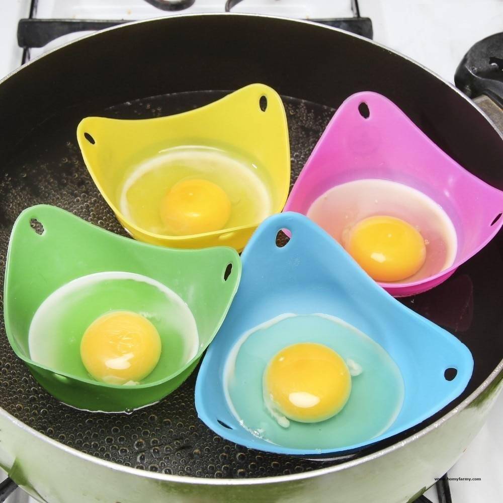 Silicone Egg Poacher 3 PCS Silicone Egg Poacher