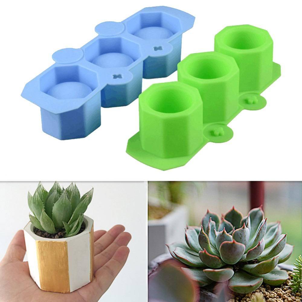 Durable Silicone Flowerpot Mold Cement Pot DIY Succulent Making Mold Manual Clay Craft Cement Silicone Concrete Bottle Mould silicone planter pot