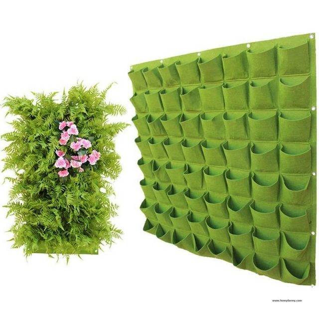 Breathable Wall Hanging Planting Bags Garden  Homy Farmy https://homyfarmy.com https://homyfarmy.com/breathable-wall-hanging-planting-bags/