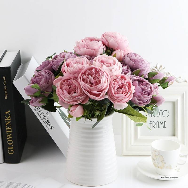 Silk Peony Bouquet for Home Decor Silk Peony Bouquet for Home Decor Decoration Homy Farmy https://homyfarmy.com https://homyfarmy.com/silk-peony-bouquet-for-home-decor/