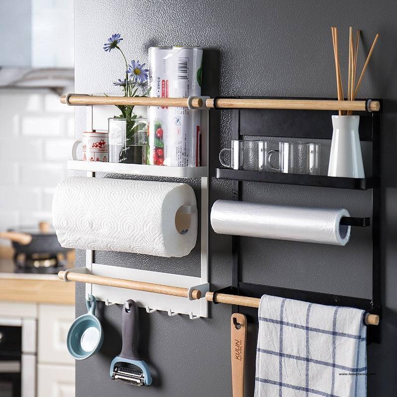 Magnetic Refrigerator Side Storage Rack Magnetic Refrigerator Side Storage Rack Home Improvement Homy Farmy https://homyfarmy.com https://homyfarmy.com/magnetic-refrigerator-side-storage-rack/