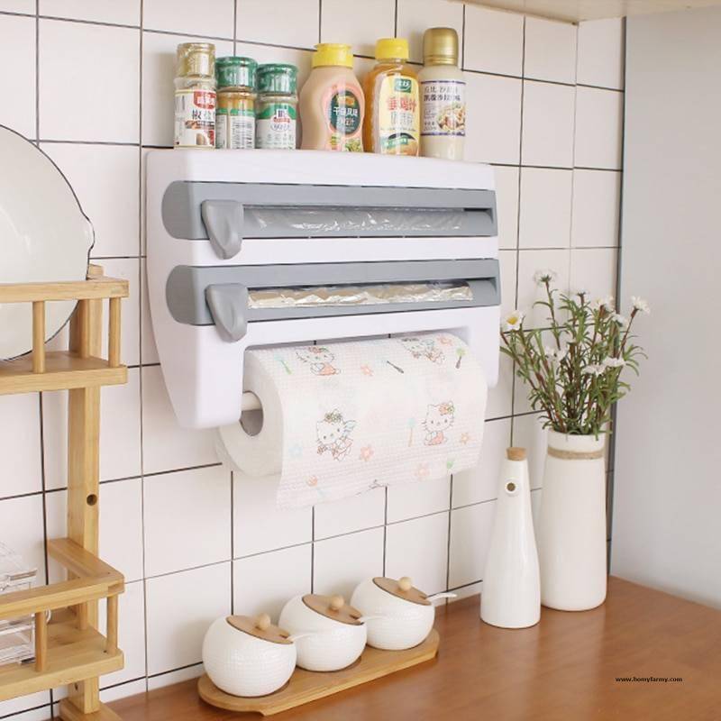 Wall-Mount Mutifunction Kitchen Organizer Wall-Mount Multifunction Kitchen Organizer