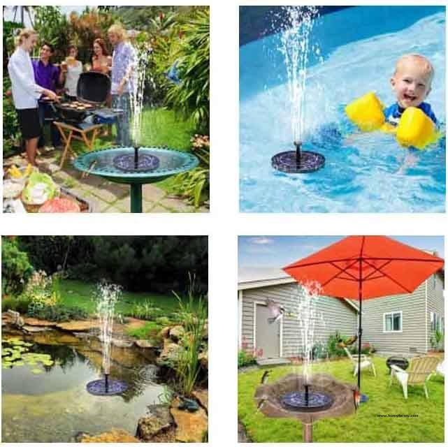 22 solar fountain pump