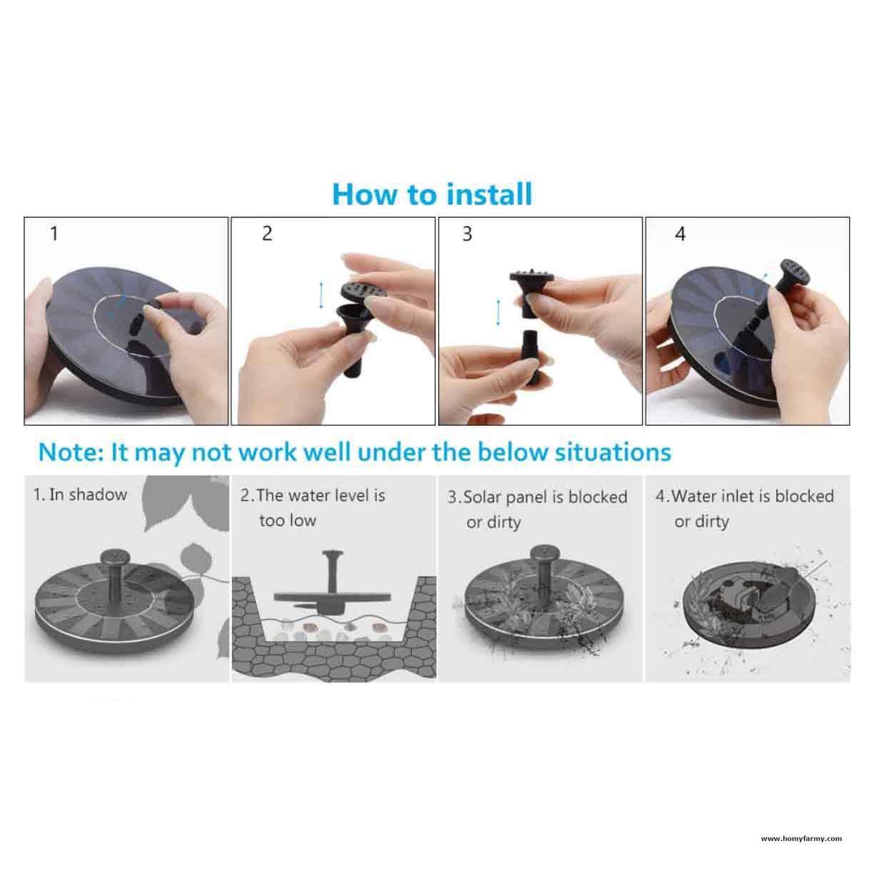 Portable Solar Power Fountain – SPECIAL OFFER Portable Solar Power Fountain - SPECIAL OFFER Garden Homy Farmy https://homyfarmy.com https://homyfarmy.com/portable-solar-power-fountain-special-offer/