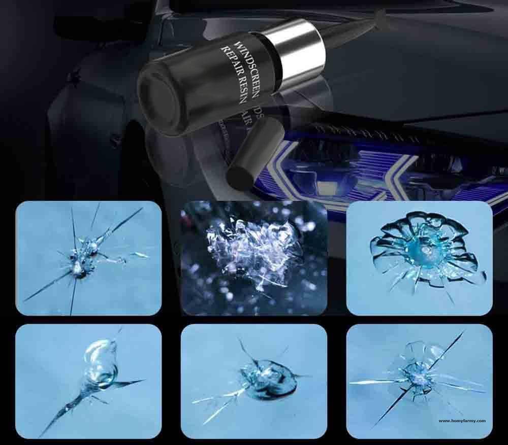 car broken glass repair liquid