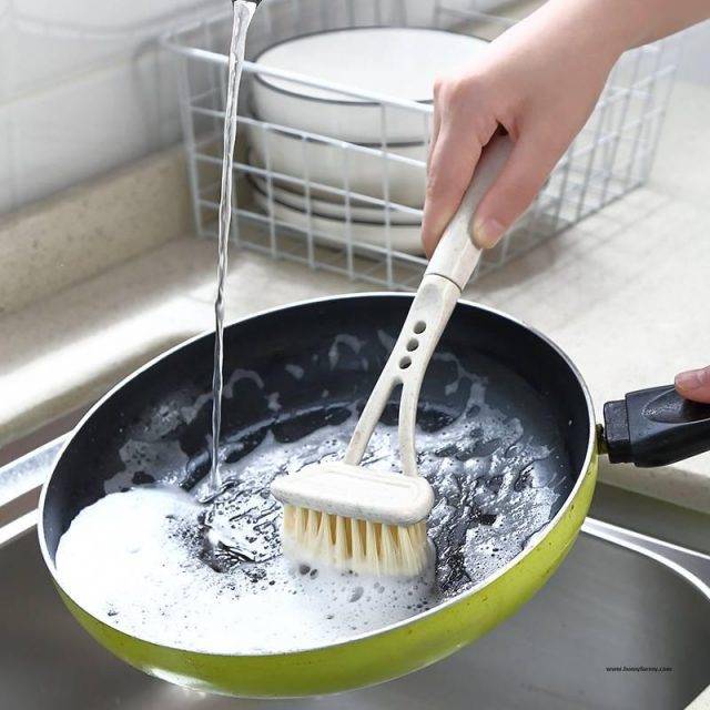 Long Handle Cleaning Brush Cleaning Kitchen  Homy Farmy https://homyfarmy.com https://homyfarmy.com/long-handle-cleaning-brush/