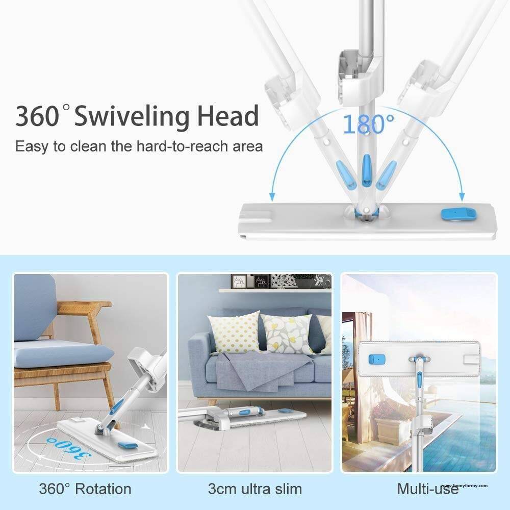 Spray Microfibre Mop With Touch Free Rinse Spray Microfibre Mop With Touch Free Rinse Cleaning Homy Farmy https://homyfarmy.com https://homyfarmy.com/hands-free-microfiber-mop/