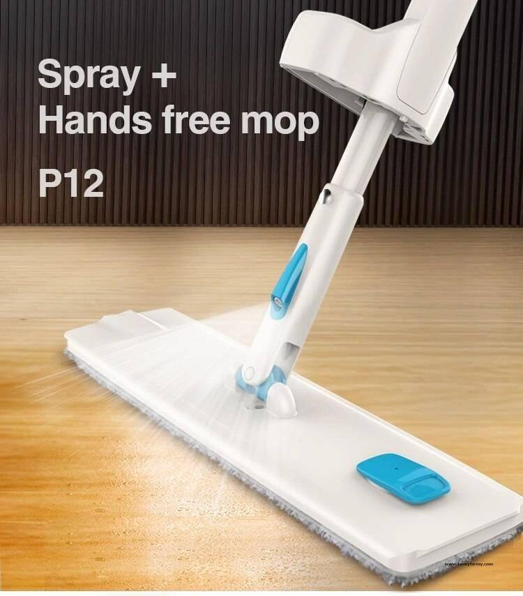 Spray Microfiber Mop With Touch Free Rinse | Homy Farmy