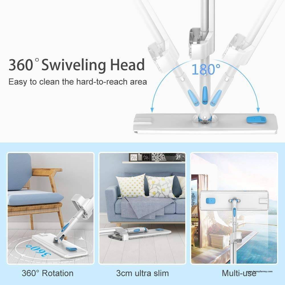 Spray Microfibre Mop With Touch Free Rinse Spray Microfibre Mop With Touch Free Rinse Cleaning Homy Farmy https://homyfarmy.com https://homyfarmy.com/hands-free-microfiber-mop/