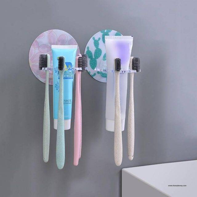 Bathroom Plastic Toothbrush Holder