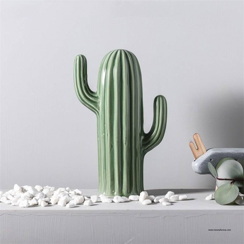 Creative Ceramic Cactus Figurine Creative Ceramic Cactus Figurine Decoration Homy Farmy https://homyfarmy.com https://homyfarmy.com/creative-ceramic-cactus-figurine/