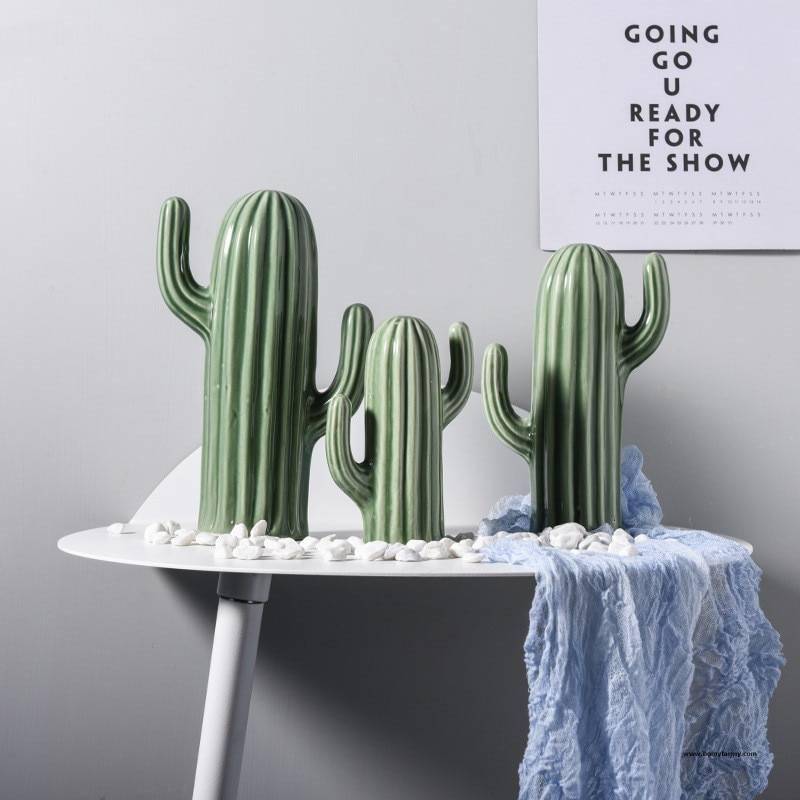 Creative Ceramic Cactus Figurine Creative Ceramic Cactus Figurine Decoration Homy Farmy https://homyfarmy.com https://homyfarmy.com/creative-ceramic-cactus-figurine/