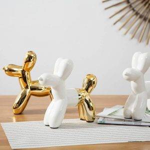 Ceramic Balloon Dog Figurine balloon dog decor