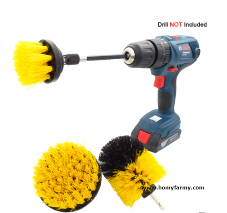 Drill Scrubber Brush Kit With Extension Rod Drill Scrubber Brush Kit With Extension Rod Bathroom Best Sellers Cleaning Kitchen  Homy Farmy https://homyfarmy.com https://homyfarmy.com/drill-scrubber-brush/