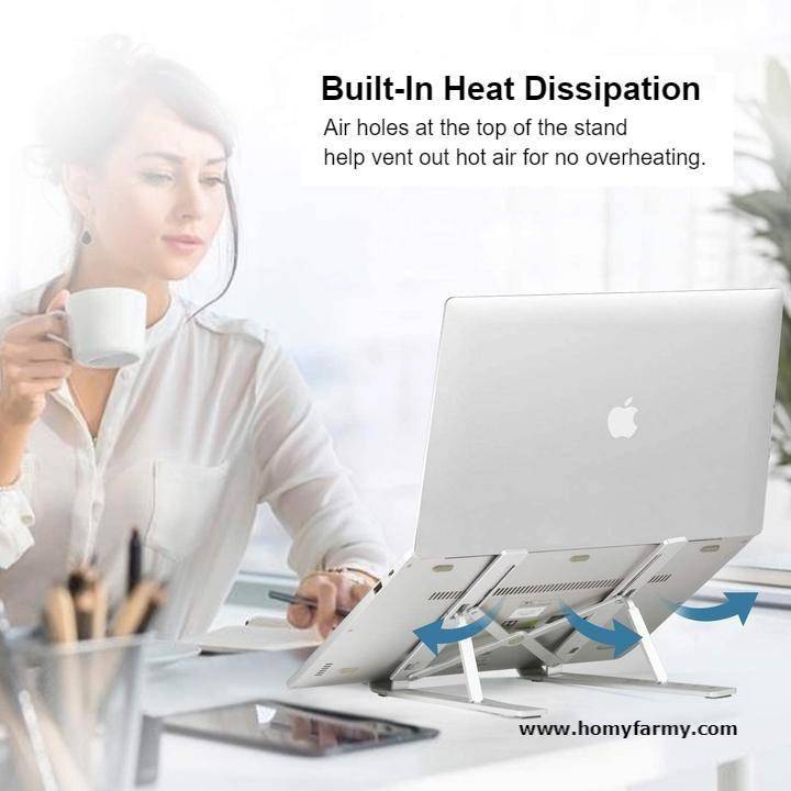 Adjustable Aluminum Laptop Stand Adjustable Aluminum Laptop Stand Best Sellers Home Improvement  Homy Farmy https://homyfarmy.com https://homyfarmy.com/adjustable-aluminum-laptop-stand/