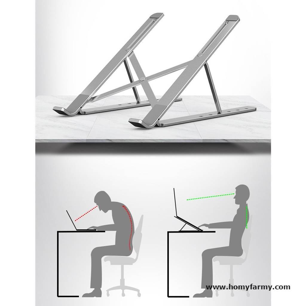 Adjustable Aluminum Laptop Stand Adjustable Aluminum Laptop Stand Best Sellers Home Improvement  Homy Farmy https://homyfarmy.com https://homyfarmy.com/adjustable-aluminum-laptop-stand/