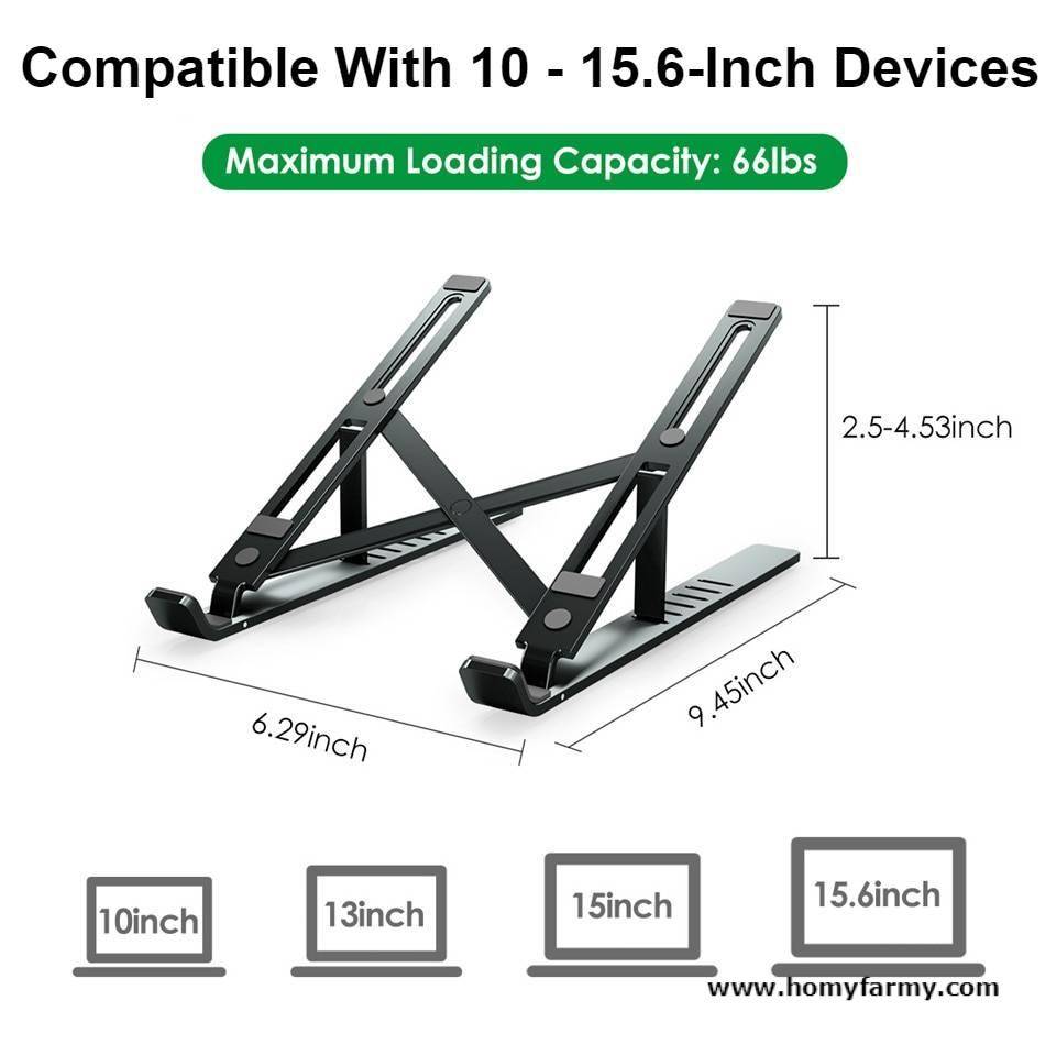 Adjustable Aluminum Laptop Stand Adjustable Aluminum Laptop Stand Best Sellers Home Improvement  Homy Farmy https://homyfarmy.com https://homyfarmy.com/adjustable-aluminum-laptop-stand/