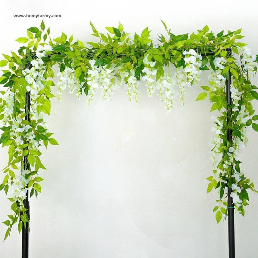 Artificial Flower Decorative Garland Artificial Flower Decorative Garland Decoration Homy Farmy https://homyfarmy.com https://homyfarmy.com/2m-wisteria-artificial-flowers-vine-garland-wedding-arch-decoration-fake-plants-foliage-rattan-trailing-faux-flowers-ivy-wall/