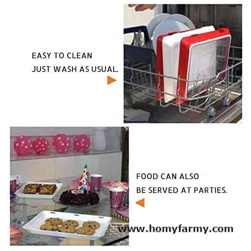 Creative Reusable Food Storage Tray Creative Reusable Food Storage Tray Best Sellers Kitchen Homy Farmy https://homyfarmy.com https://homyfarmy.com/creative-reusable-food-storage-tray/