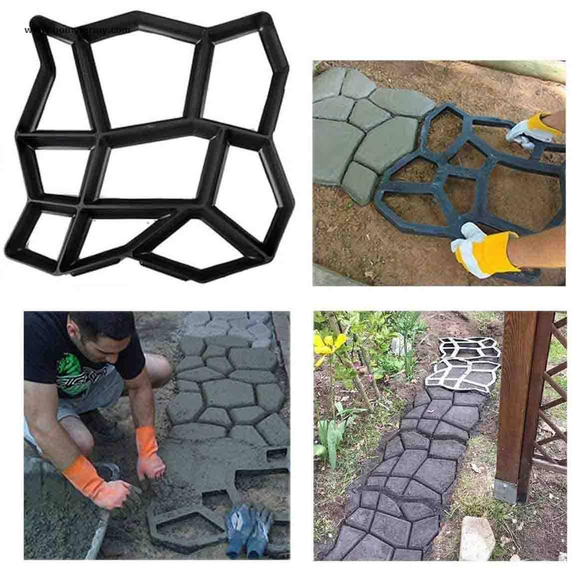 DIY Path Maker Mold DIY Path Maker Mold Garden Home Improvement Homy Farmy https://homyfarmy.com https://homyfarmy.com/diy-path-maker-mold/