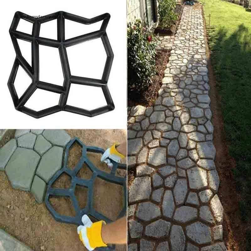 DIY Path Maker Mold DIY Path Maker Mold Garden Home Improvement Homy Farmy https://homyfarmy.com https://homyfarmy.com/diy-path-maker-mold/