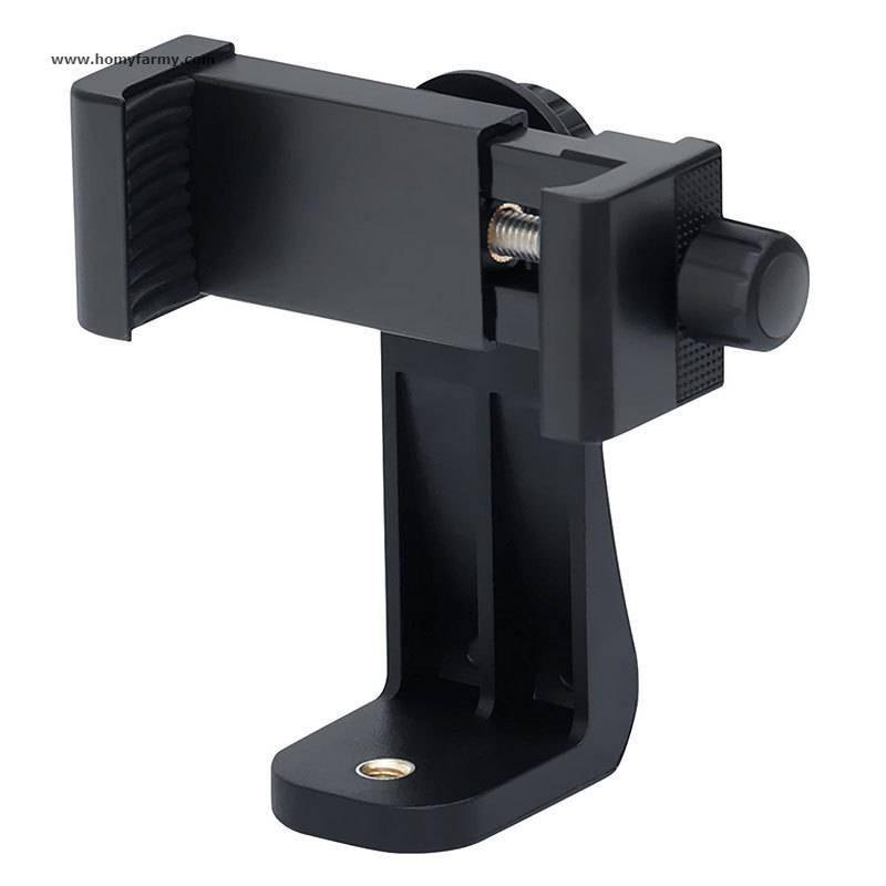 360 Degree Rotation Tripod Mount Holder Cell Phone Stand Bracket Clip Mount Bracket Adapter for Mobile Phones Smartphone