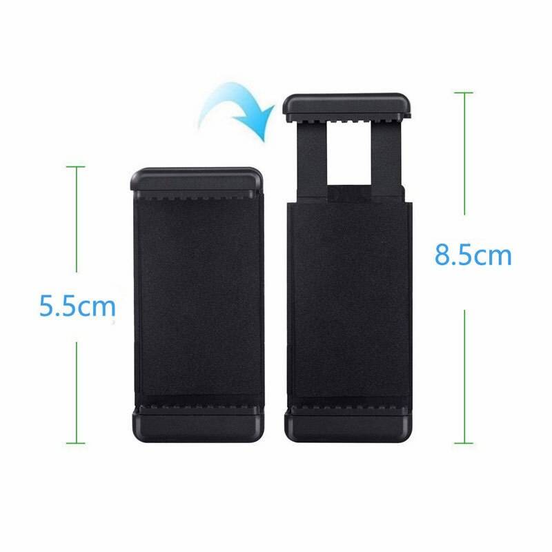 Clip Mount Tripod Adapter for Mobile Phones 360 Degree Rotation Tripod Mount Holder Cell Phone Stand Bracket Clip Mount Bracket Adapter for Mobile Phones Smartphone