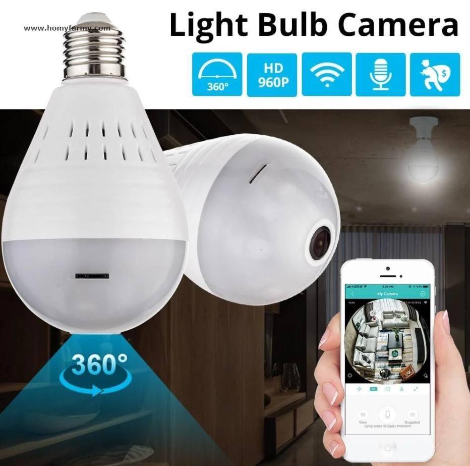 Panoramic Security Bulb Camera Panoramic Security Bulb Camera Best Sellers Home Improvement Tools and Repair Homy Farmy https://homyfarmy.com https://homyfarmy.com/panoramic-security-bulb-camera/