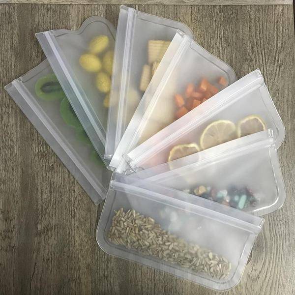 5_Silicone-Food-Storage-Containers-Leakproof-Containers-Reusable-Stand-Up-Zip-Shut-Bag-Cup-Fresh-Bag-Food_grande Reusable Leakproof Silicone Ziplock Food Bag